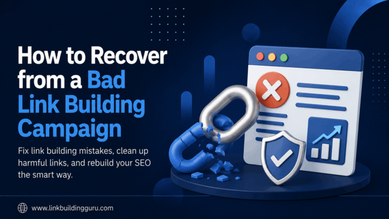 How to Recover from a Bad Link Building Campaign