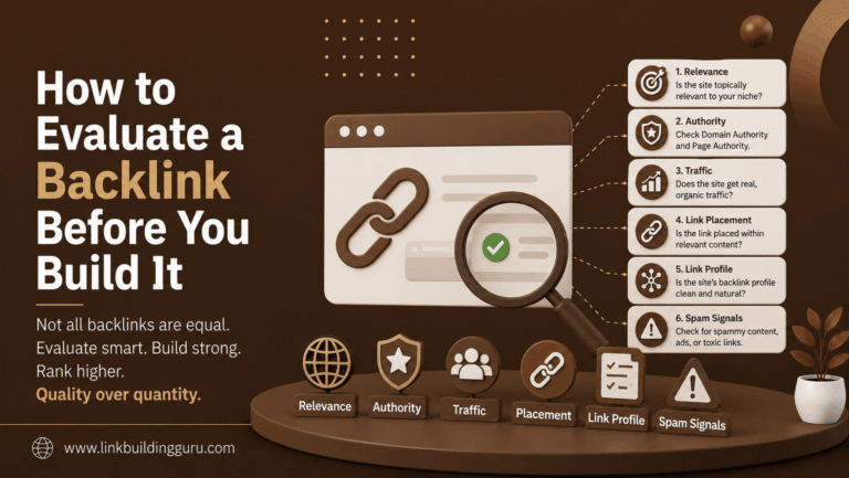How to Evaluate a Backlink Before You Build It